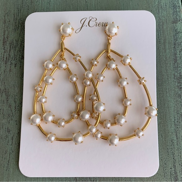 J. Crew Oversized pearl teardrop earrings - Picture 3 of 7